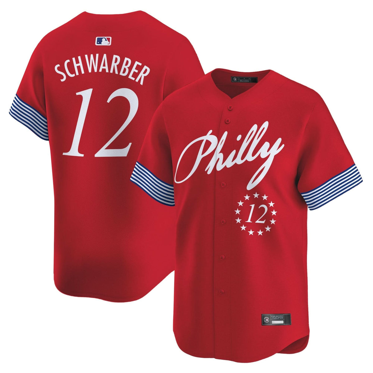 Men's Philadelphia Phillies 2025 Independence Day Vapor Premier Limited Jersey V2 - All Stitched