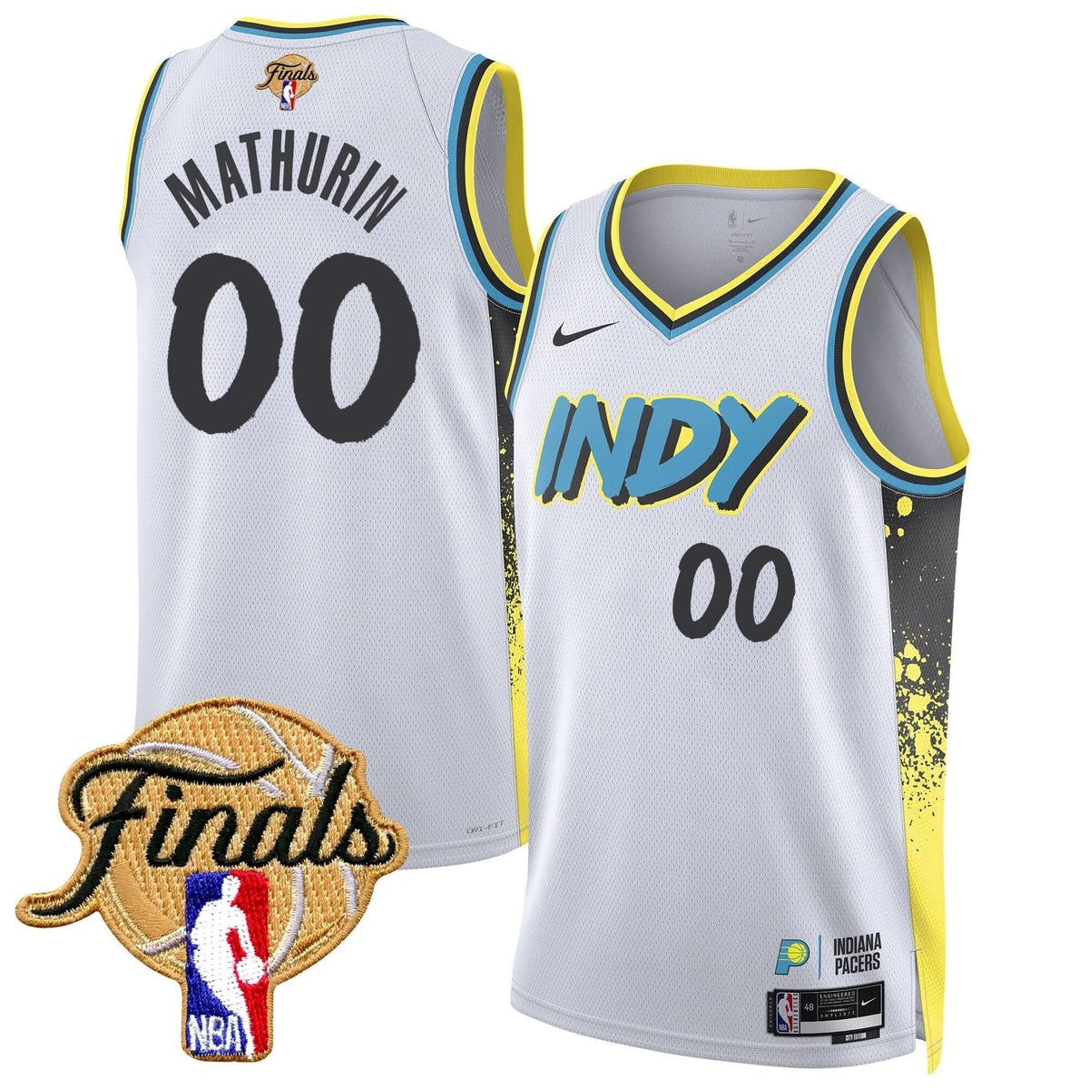 Men's Indiana Pacers 2025 Finals Swingman Jersey - All Stitched