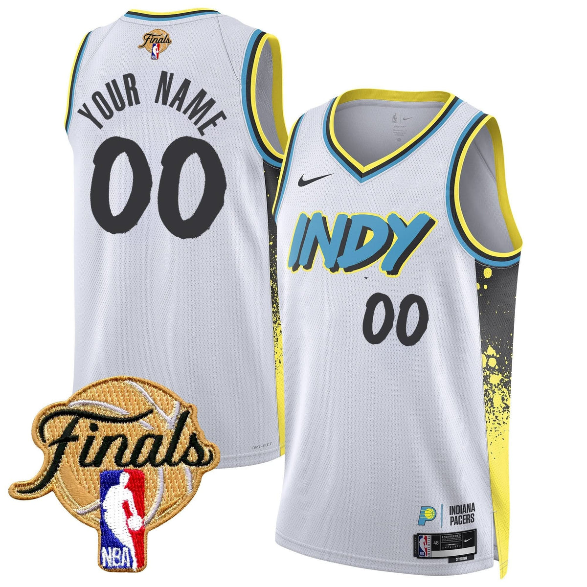 Indiana Pacers 2025 Finals Swingman Custom Jersey - All Stitched