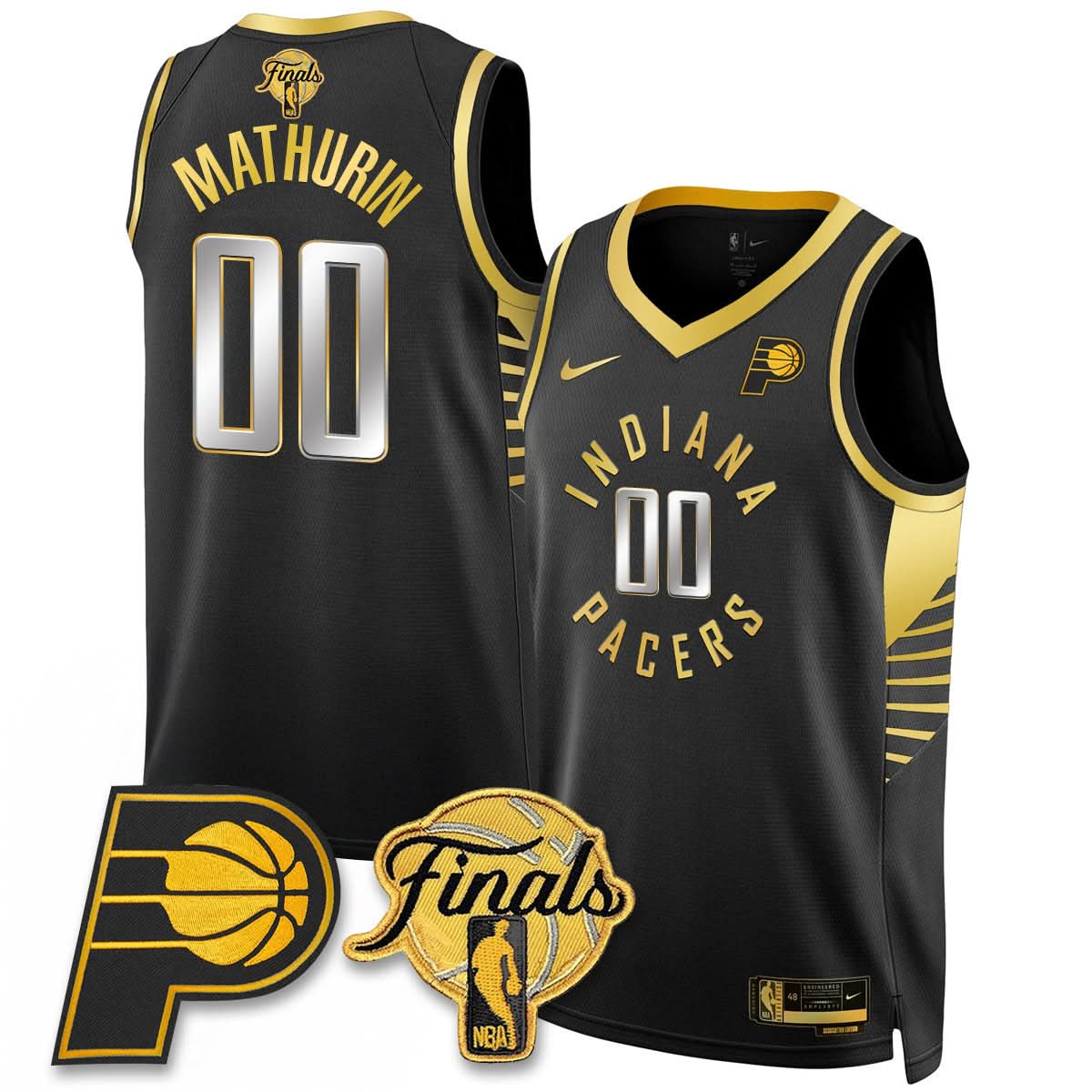 Indiana Pacers Swingman Jersey Final Patch - All Stitched