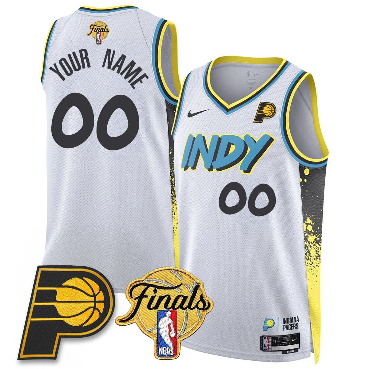 Indiana Pacers Swingman Jersey Final Patch - All Stitched