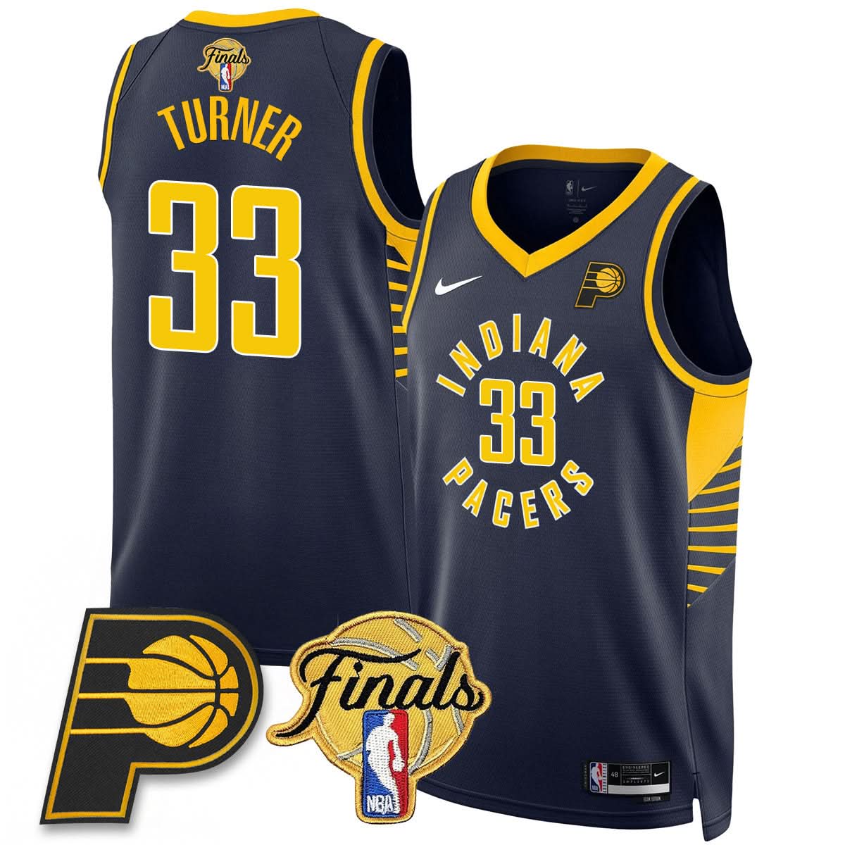 Indiana Pacers Swingman Jersey Final Patch - All Stitched