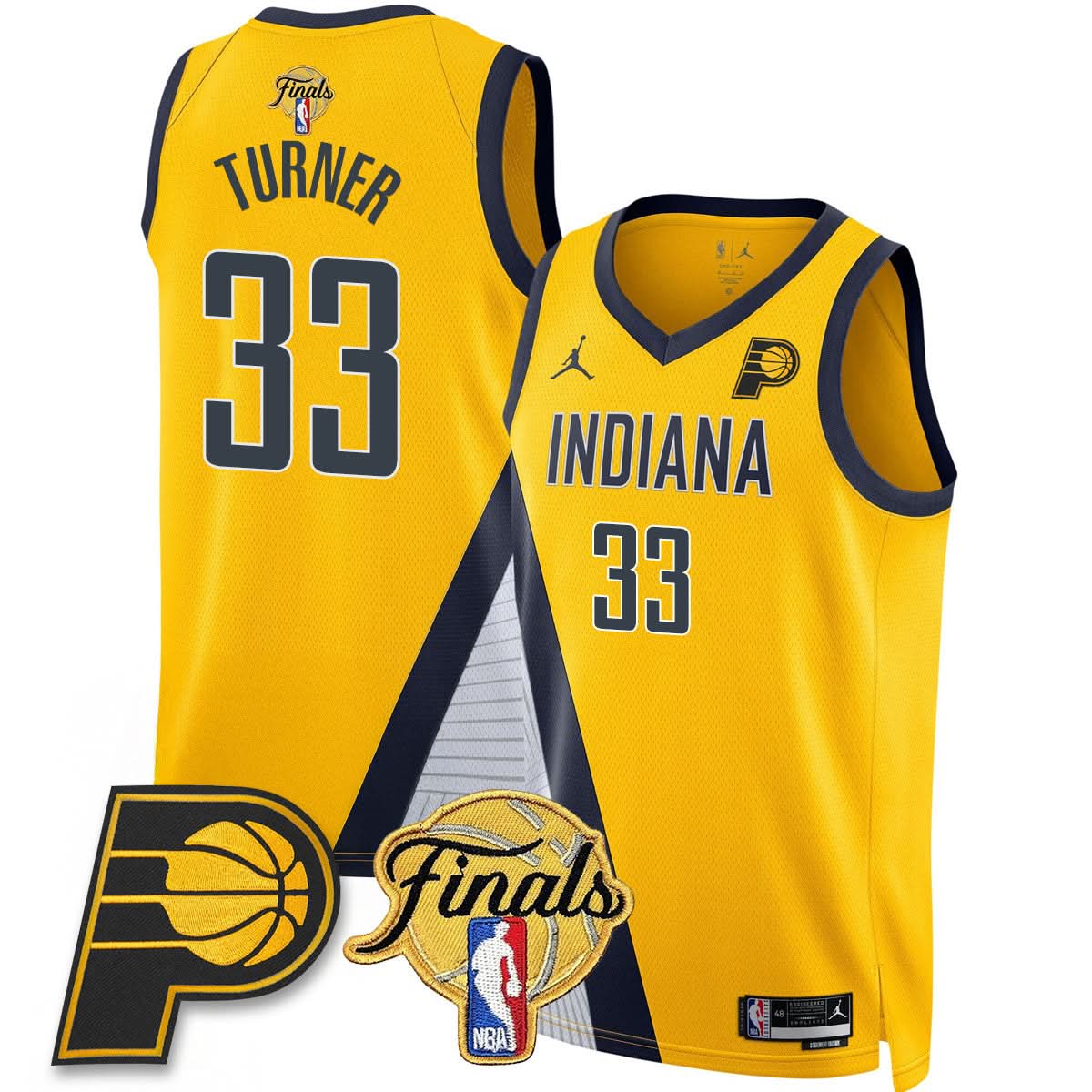 Indiana Pacers Swingman Jersey Final Patch - All Stitched