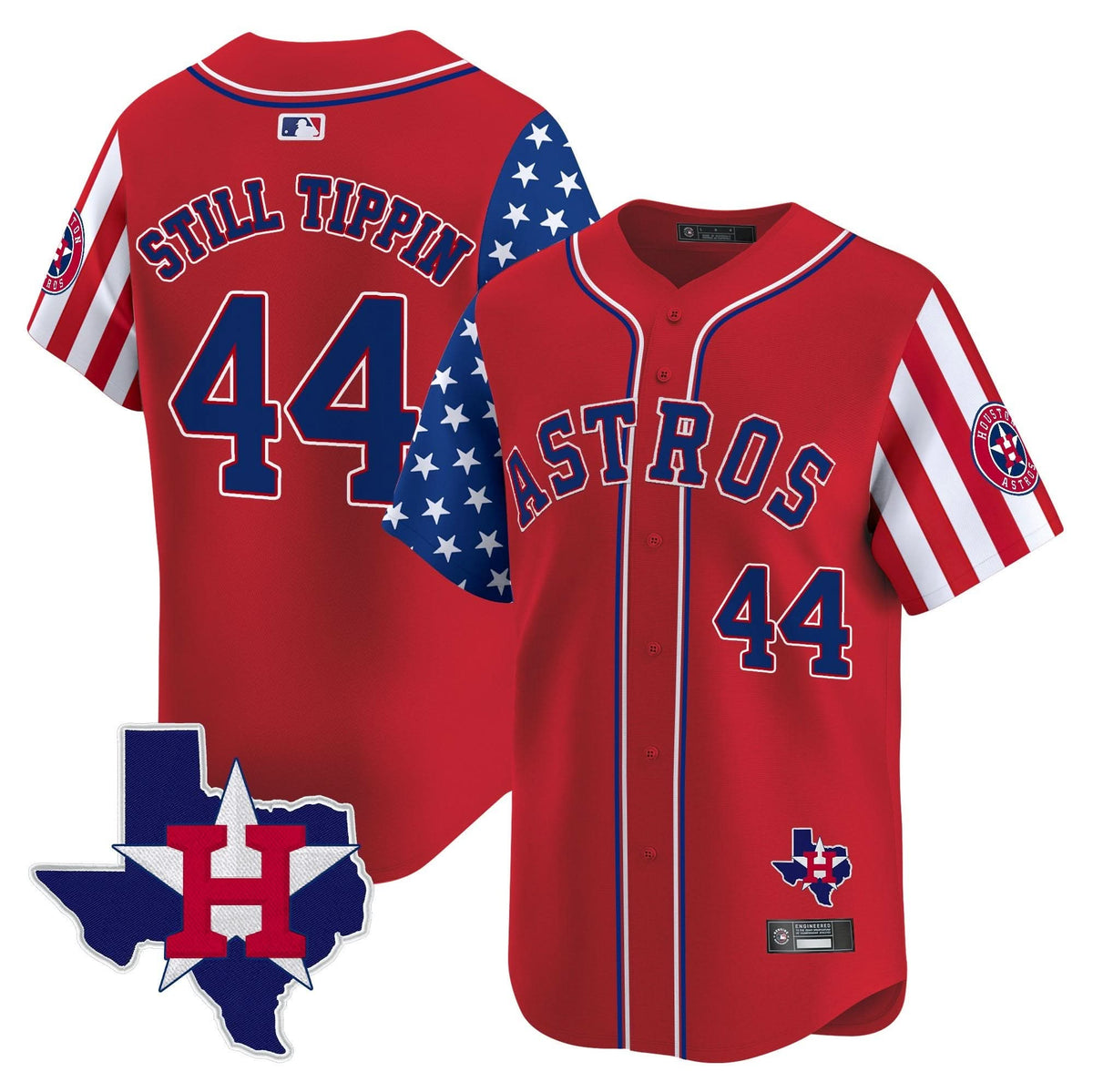 Men's Houston Astros 2025 Independence Day Vapor Premier Limited Jersey - All Stitched