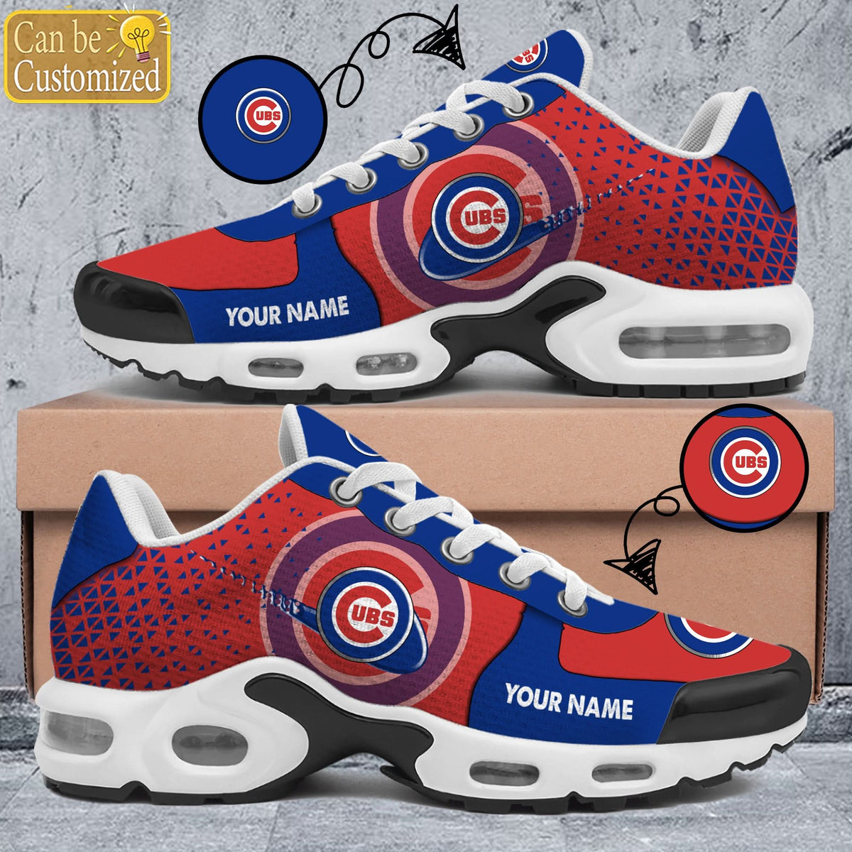 Chicago Cubs Premium A951 Shoes Personalized