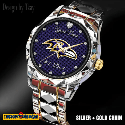 BAL #1 Dad Luxury Diamond Watch Father's Day Gift