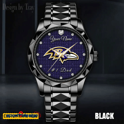 BAL #1 Dad Luxury Diamond Watch Father's Day Gift