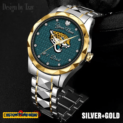 JJ #1 Dad Luxury Diamond Watch Father's Day Gift
