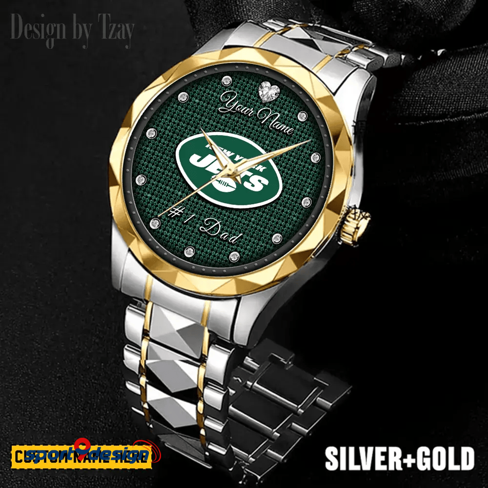 NYJ #1 Dad Luxury Diamond Watch Father's Day Gift