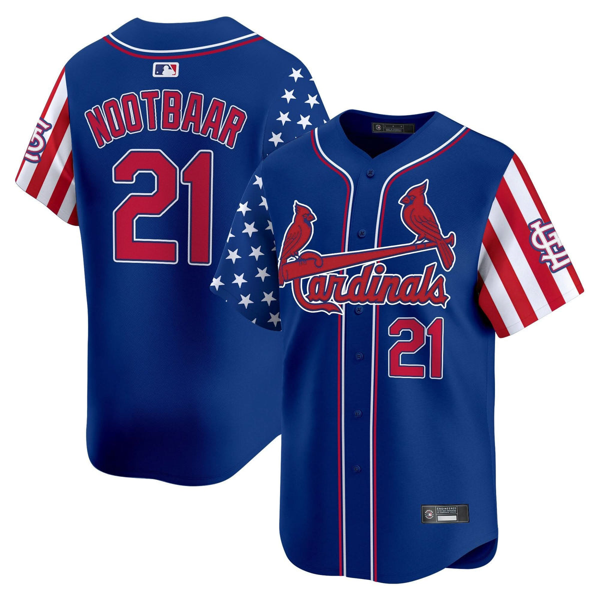 Men's St. Louis Cardinals 2025 Independence Day Vapor Premier Limited Jersey V2 - All Stitched