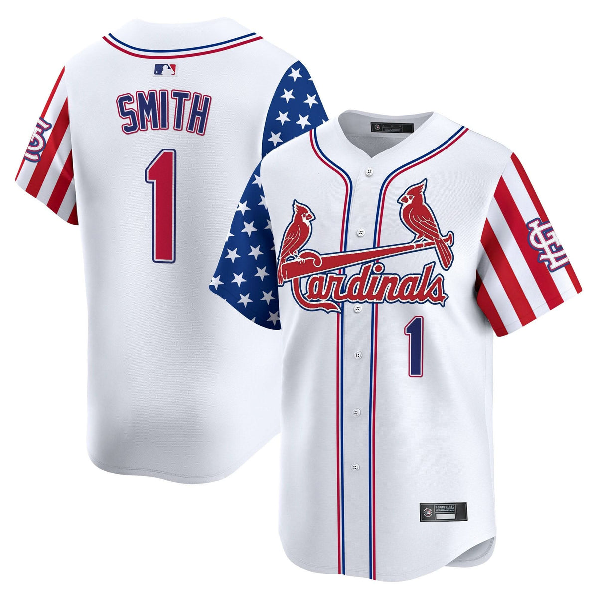 Men's St. Louis Cardinals 2025 Independence Day Vapor Premier Limited Jersey V2 - All Stitched