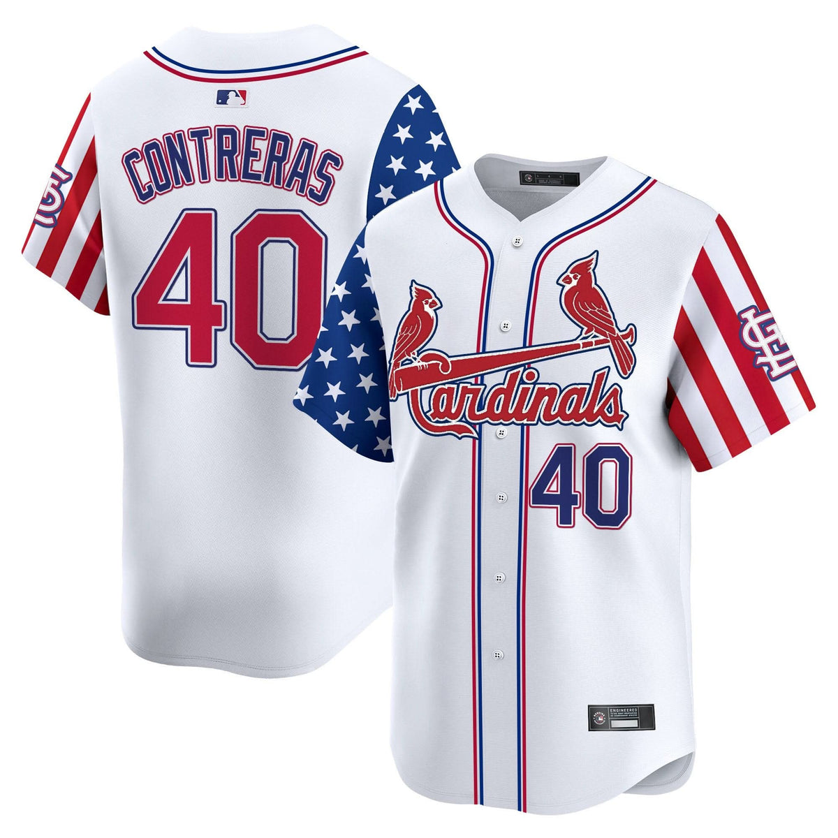 Men's St. Louis Cardinals 2025 Independence Day Vapor Premier Limited Jersey V2 - All Stitched