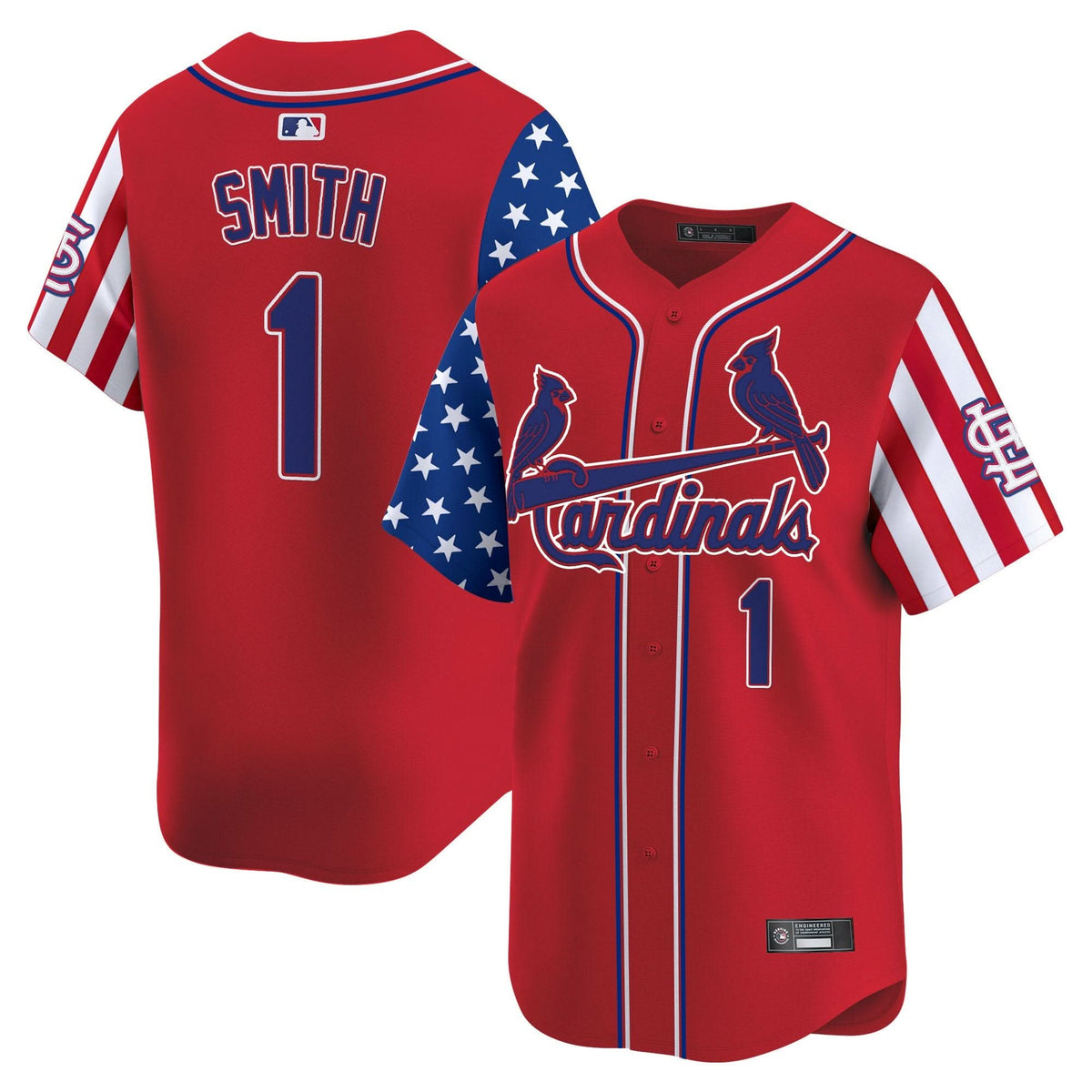 Men's St. Louis Cardinals 2025 Independence Day Vapor Premier Limited Jersey V2 - All Stitched