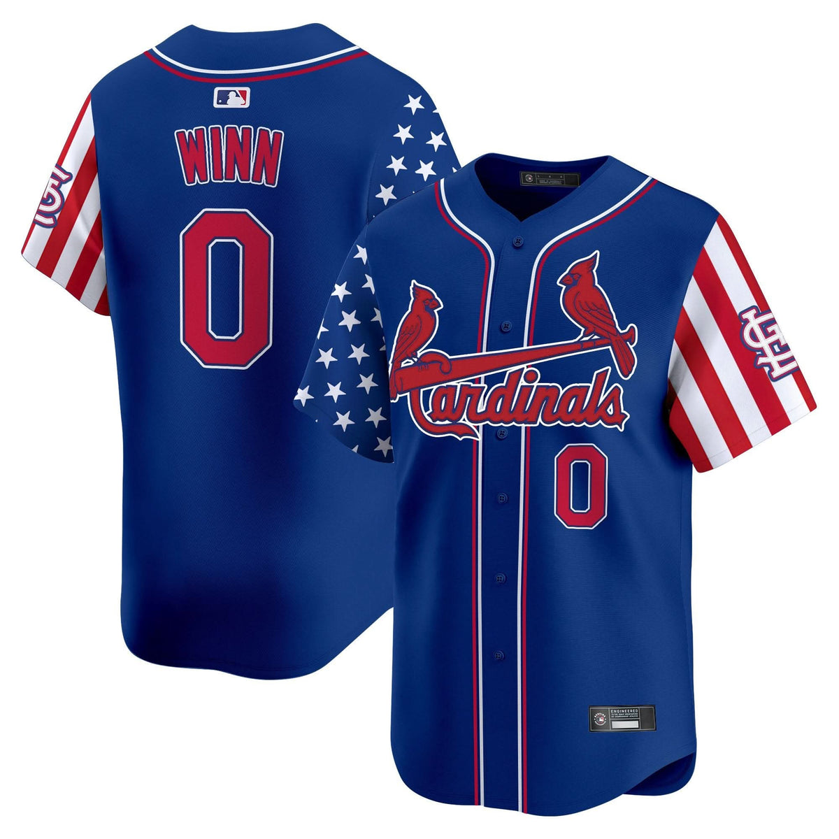 Men's St. Louis Cardinals 2025 Independence Day Vapor Premier Limited Jersey V2 - All Stitched