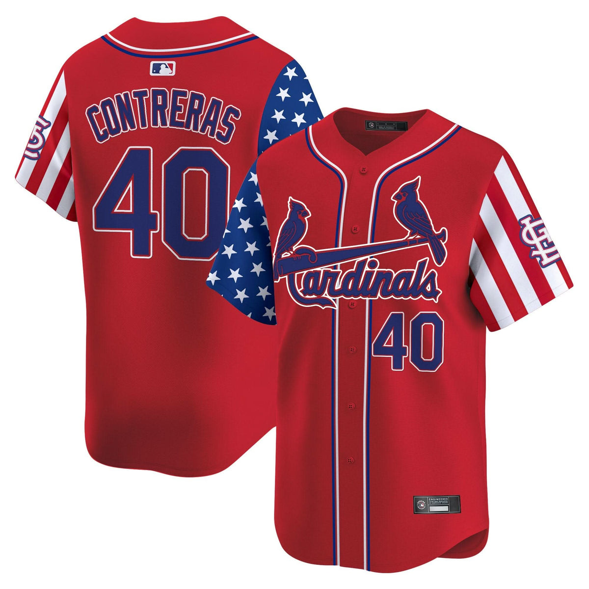 Men's St. Louis Cardinals 2025 Independence Day Vapor Premier Limited Jersey V2 - All Stitched