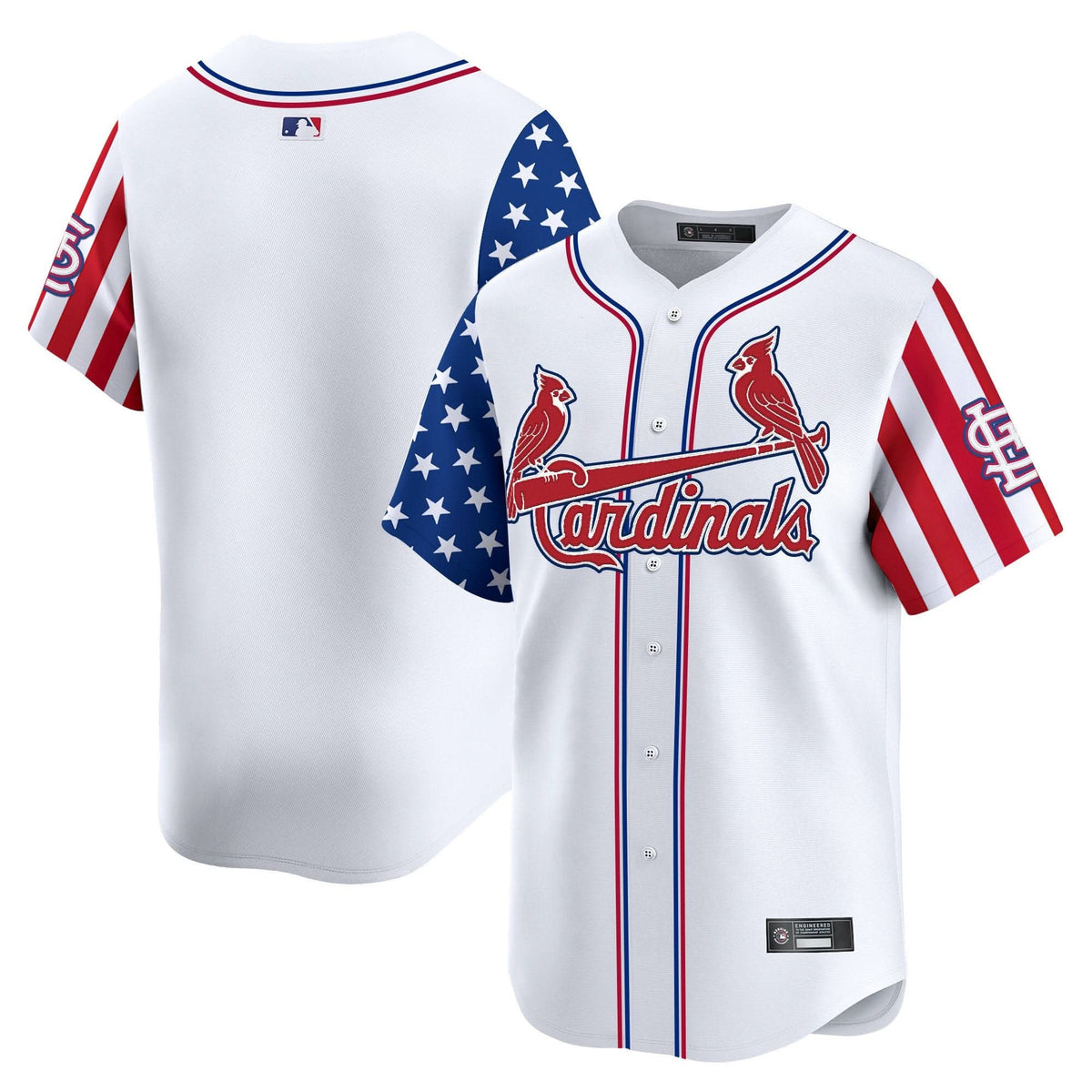 Men's St. Louis Cardinals 2025 Independence Day Vapor Premier Limited Jersey V2 - All Stitched