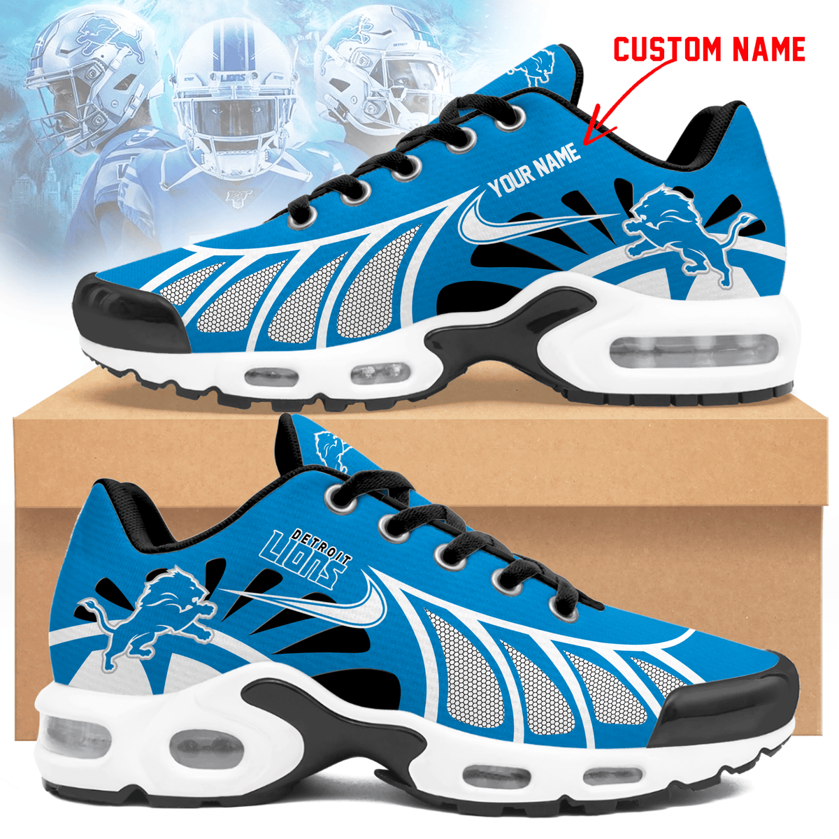 Detroit Lions | Personalized Air Max Shoes Limited Edition TD 050625
