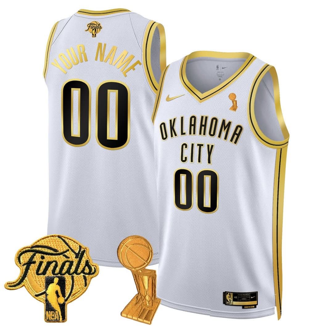 Men's OKC Thunder 24/25 Jersey - Trophy + Final Patch