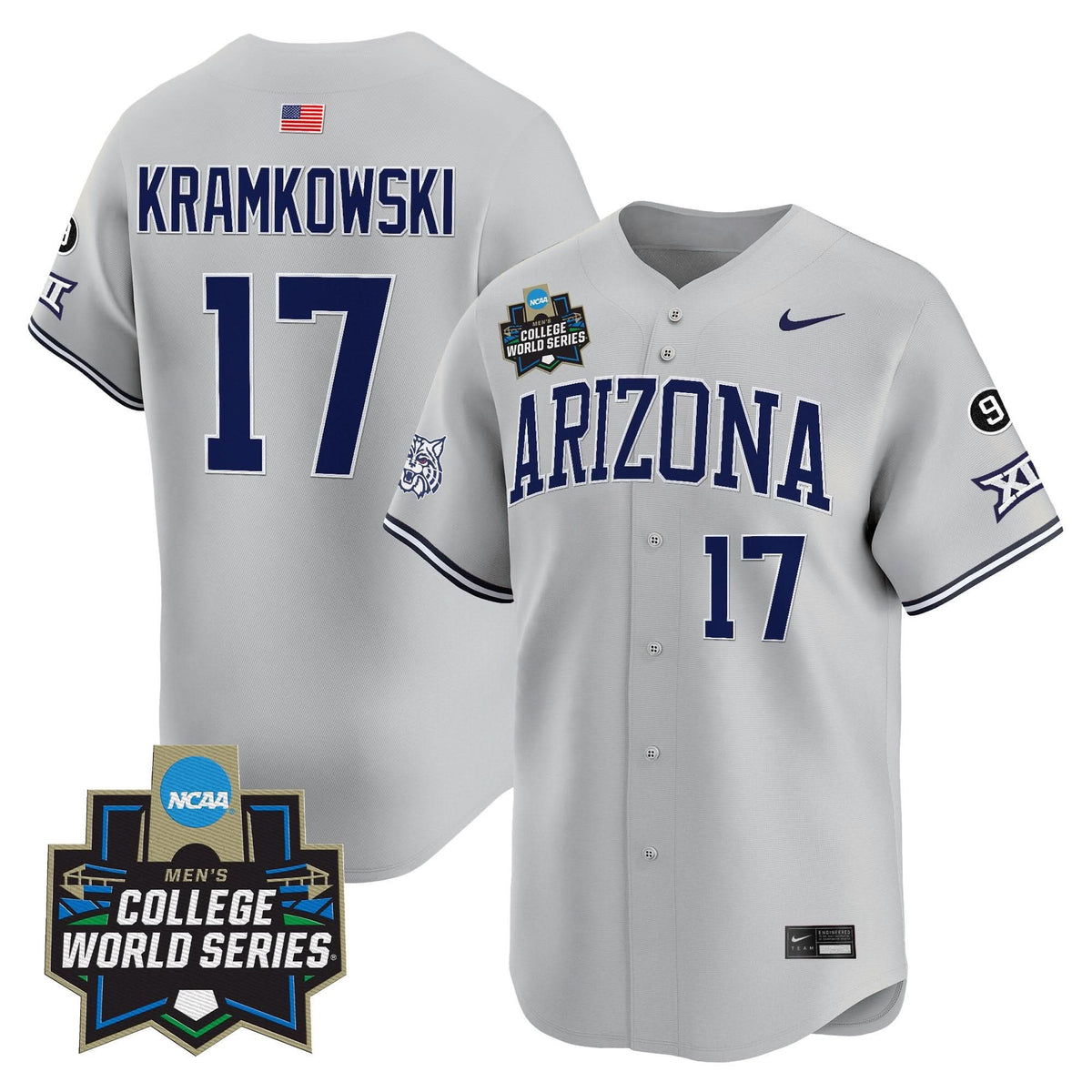 Men's Arizona Wildcats 2025 World Series Vapor Premier Limited Jersey - All Stitched