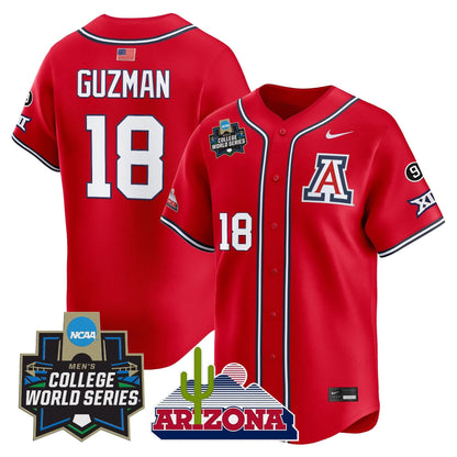 Men's Arizona Wildcats 2025 World Series Vapor Premier Limited Jersey - All Stitched