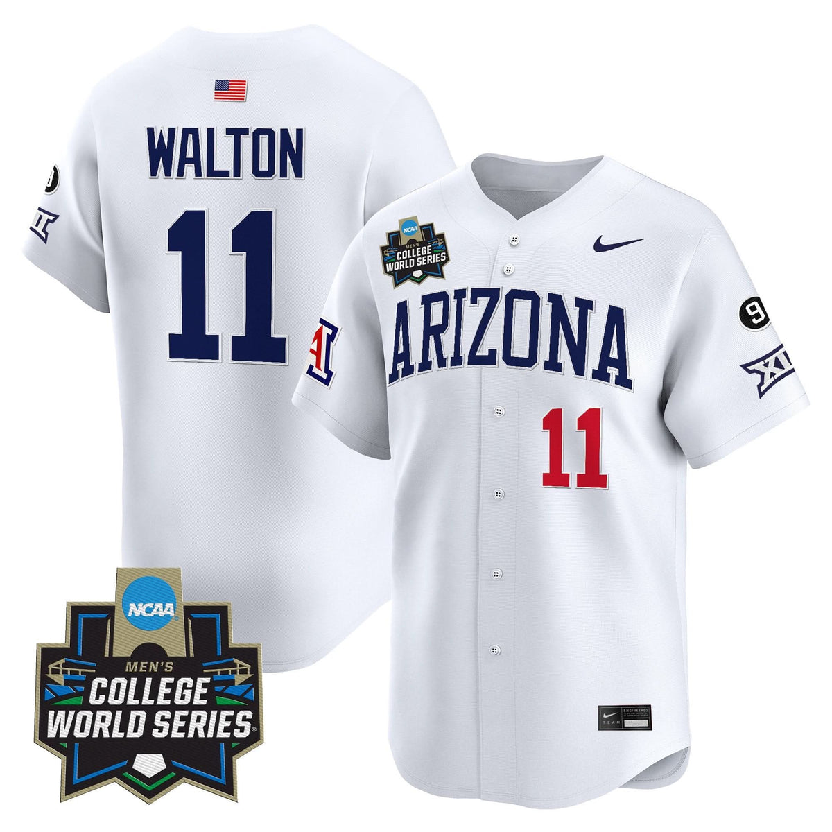 Men's Arizona Wildcats 2025 World Series Vapor Premier Limited Jersey - All Stitched