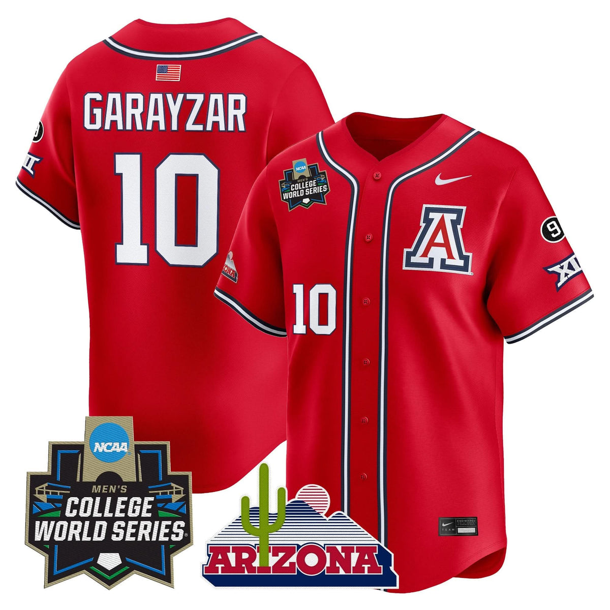 Men's Arizona Wildcats 2025 World Series Vapor Premier Limited Jersey - All Stitched