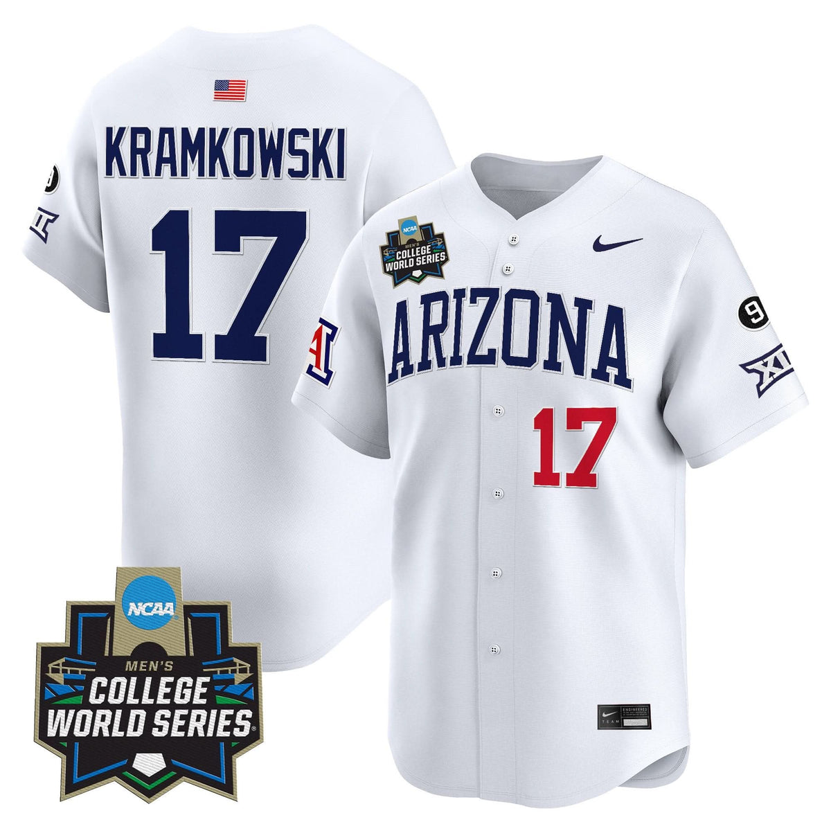 Men's Arizona Wildcats 2025 World Series Vapor Premier Limited Jersey - All Stitched