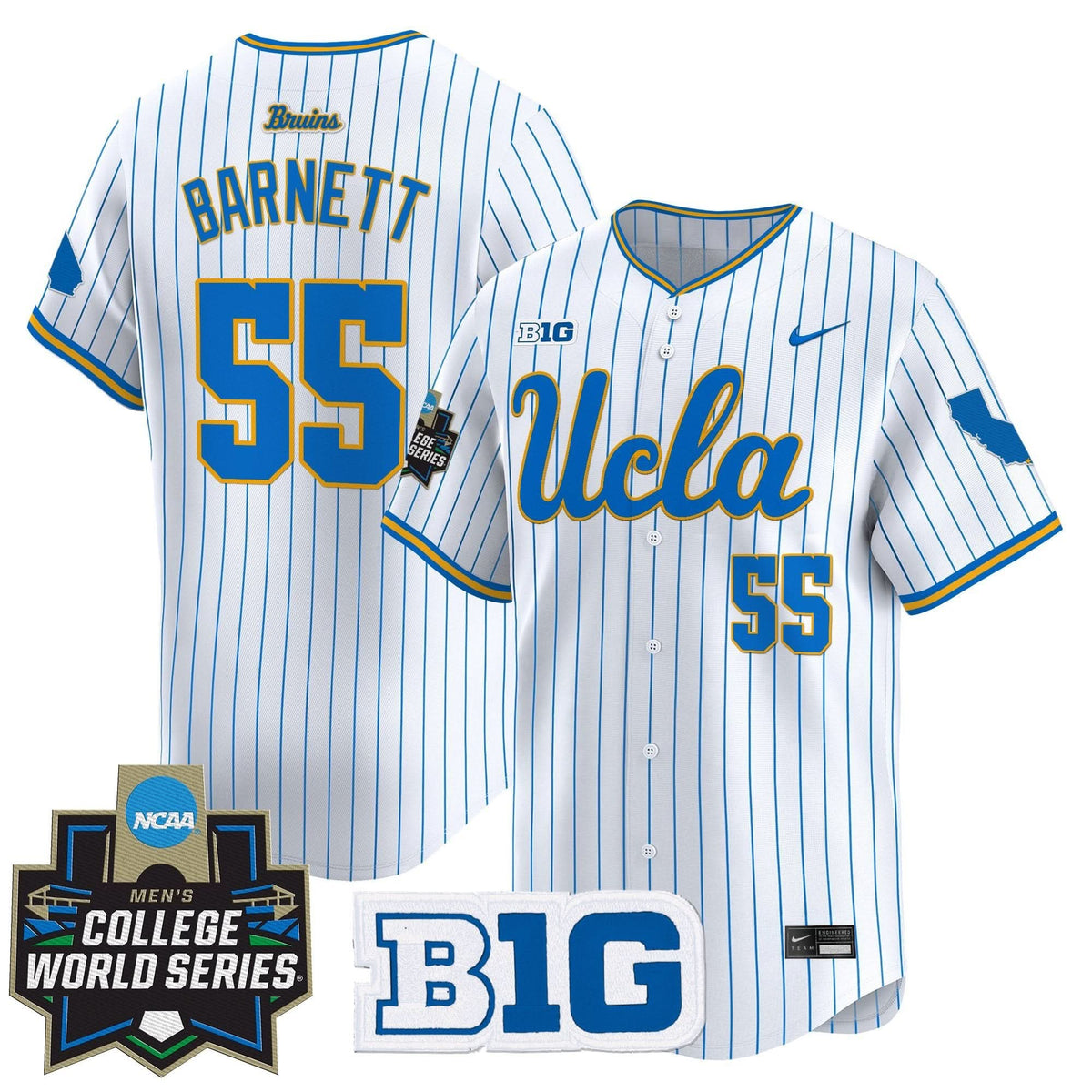 Men's UCLA Bruins 2025 World Series Vapor Premier Limited Jersey - All Stitched