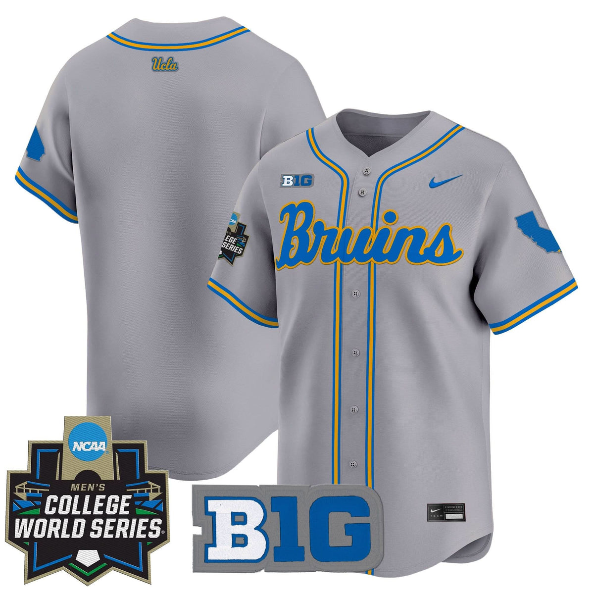 Men's UCLA Bruins 2025 World Series Vapor Premier Limited Jersey - All Stitched