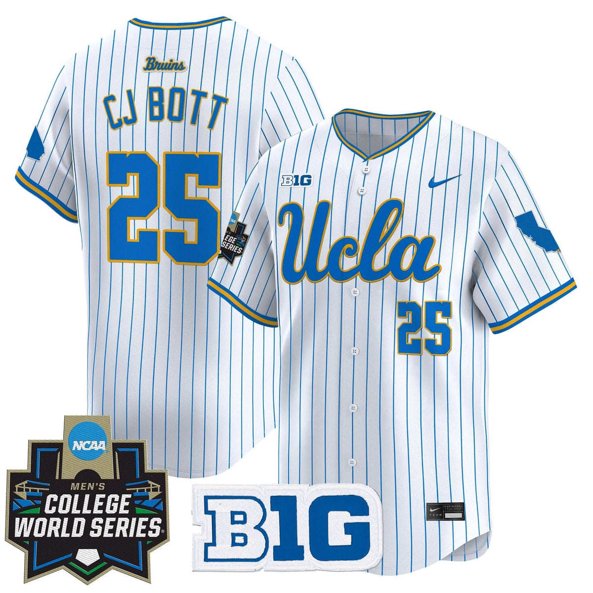 Men's UCLA Bruins 2025 World Series Vapor Premier Limited Jersey - All Stitched