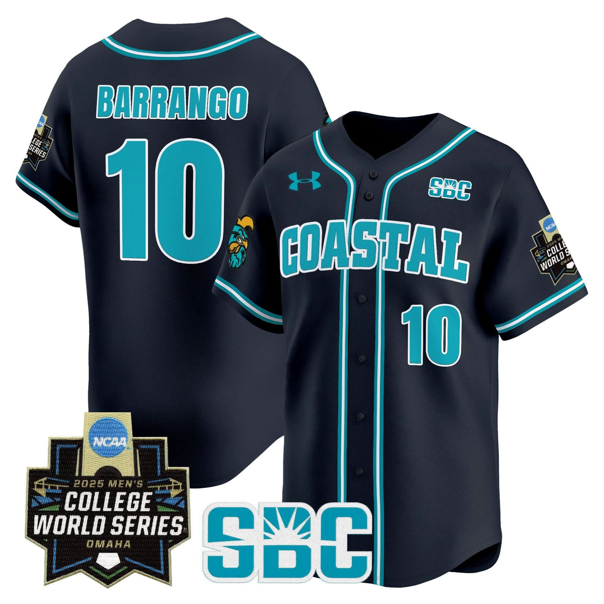 Men's Coastal Carolina Chanticleers 2025 World Series Vapor Premier Limited Jersey - All Stitched