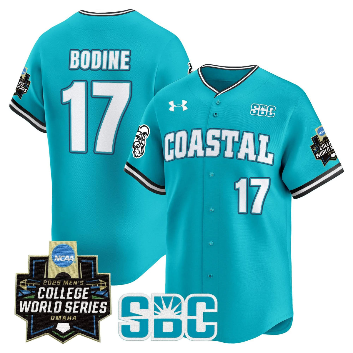 Men's Coastal Carolina Chanticleers 2025 World Series Vapor Premier Limited Jersey - All Stitched