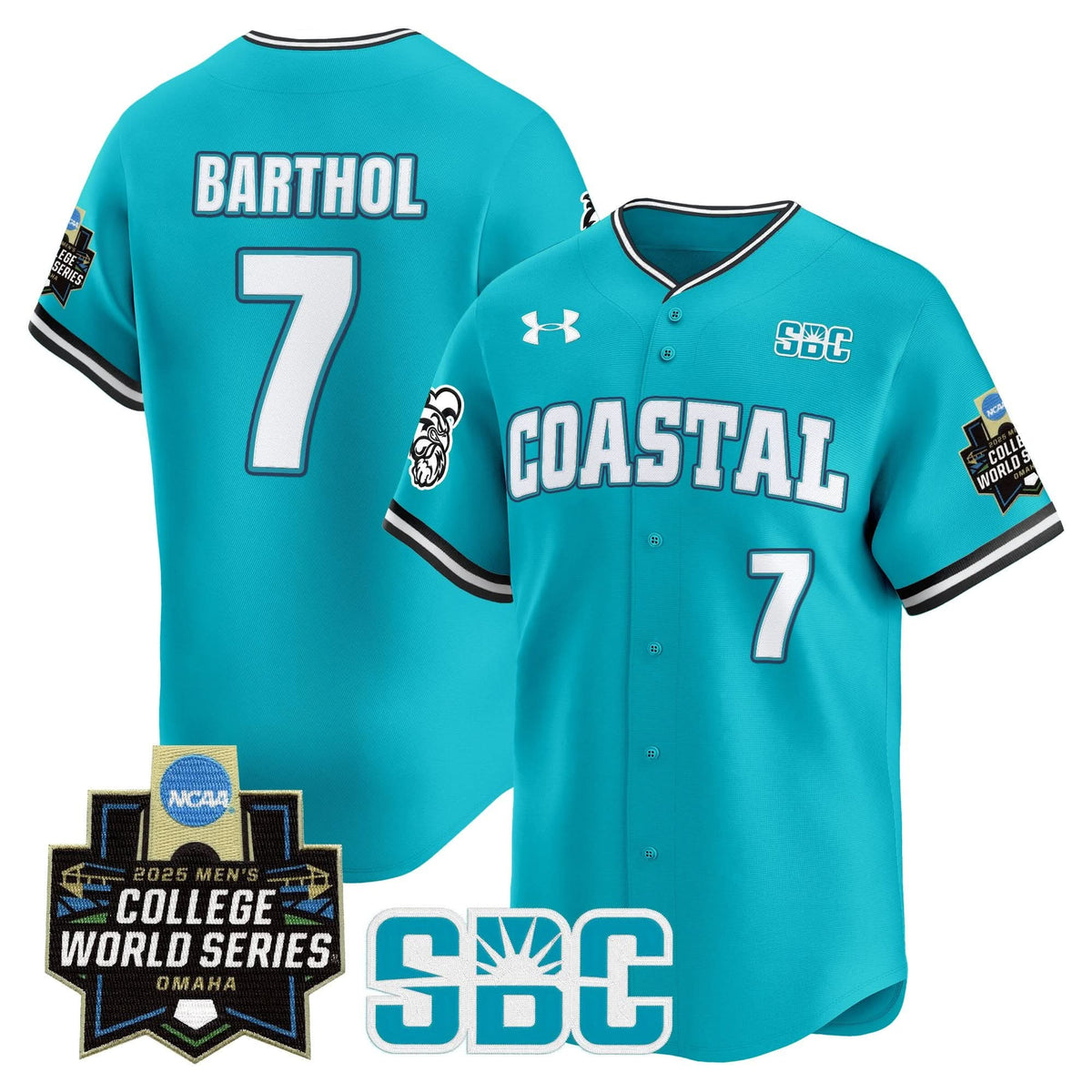 Men's Coastal Carolina Chanticleers 2025 World Series Vapor Premier Limited Jersey - All Stitched