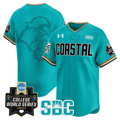 Men's Coastal Carolina Chanticleers 2025 World Series Vapor Premier Limited Jersey - All Stitched