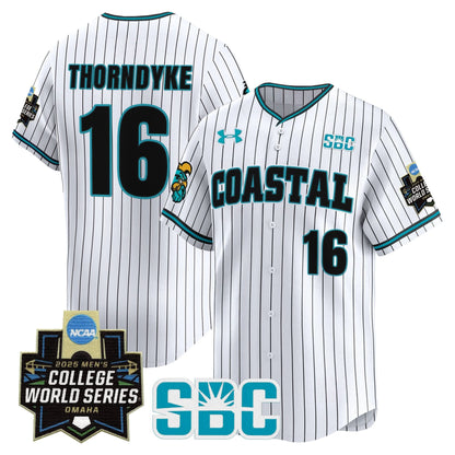 Men's Coastal Carolina Chanticleers 2025 World Series Vapor Premier Limited Jersey - All Stitched