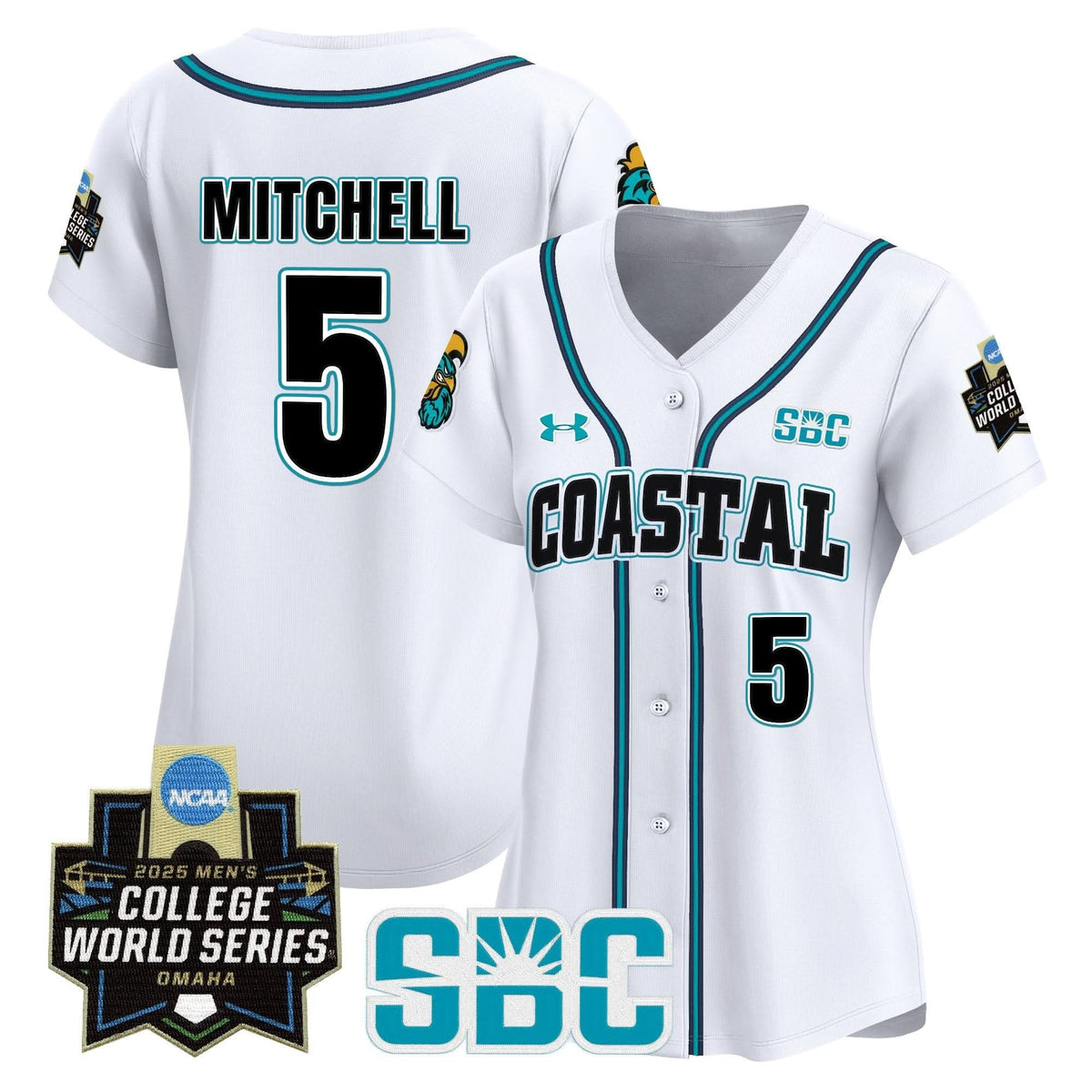 Women's Coastal Carolina Chanticleers 2025 World Series Vapor Premier Limited Jersey - All Stitched
