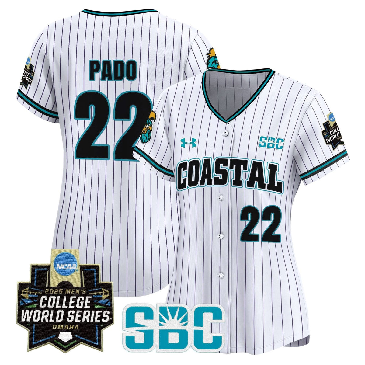 Women's Coastal Carolina Chanticleers 2025 World Series Vapor Premier Limited Jersey - All Stitched