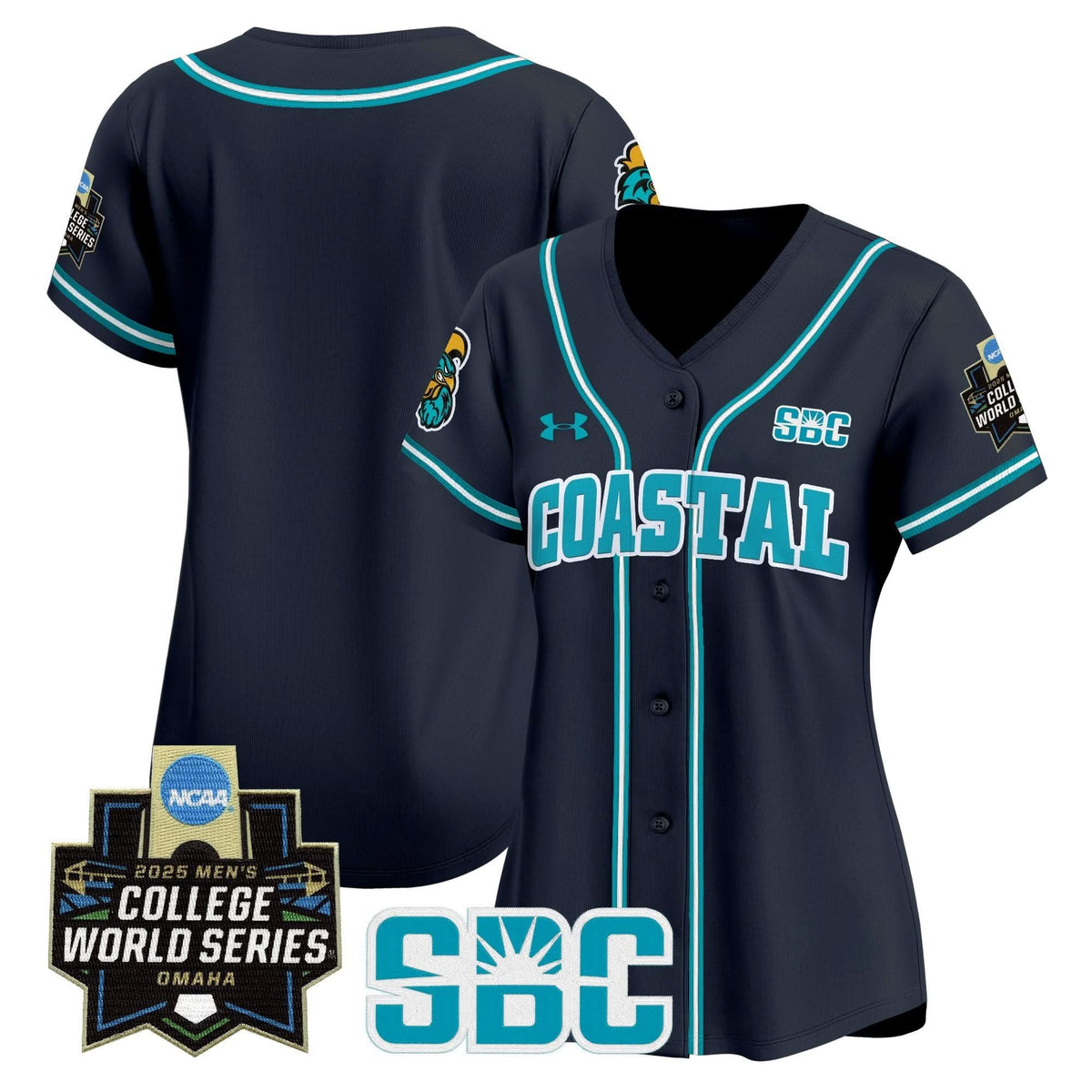 Women's Coastal Carolina Chanticleers 2025 World Series Vapor Premier Limited Jersey - All Stitched