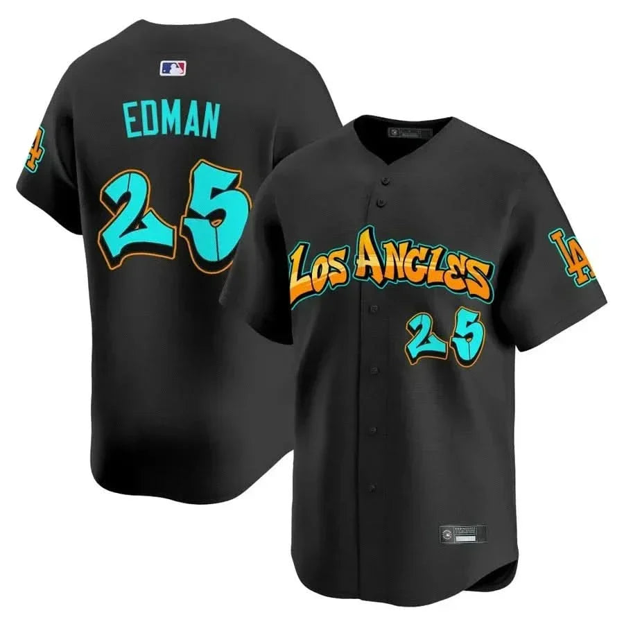 Men's Los Angeles Dodgers 'Graffiti Street Style Edition' Vapor Premier Limited Jersey - All Stitched