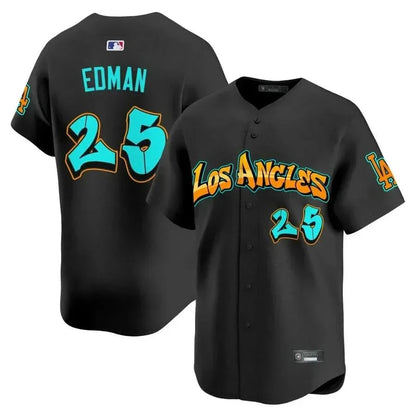 Men's Los Angeles Dodgers 'Graffiti Street Style Edition' Vapor Premier Limited Jersey - All Stitched