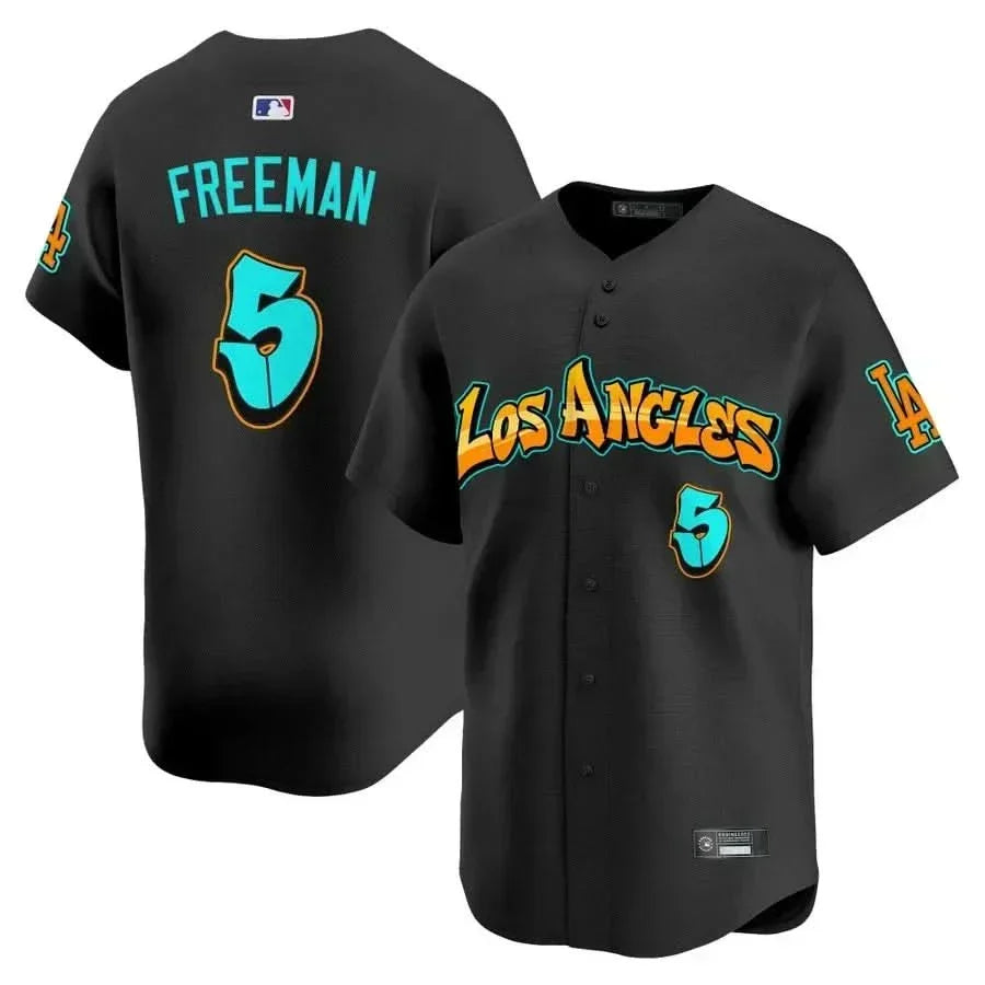 Men's Los Angeles Dodgers 'Graffiti Street Style Edition' Vapor Premier Limited Jersey - All Stitched