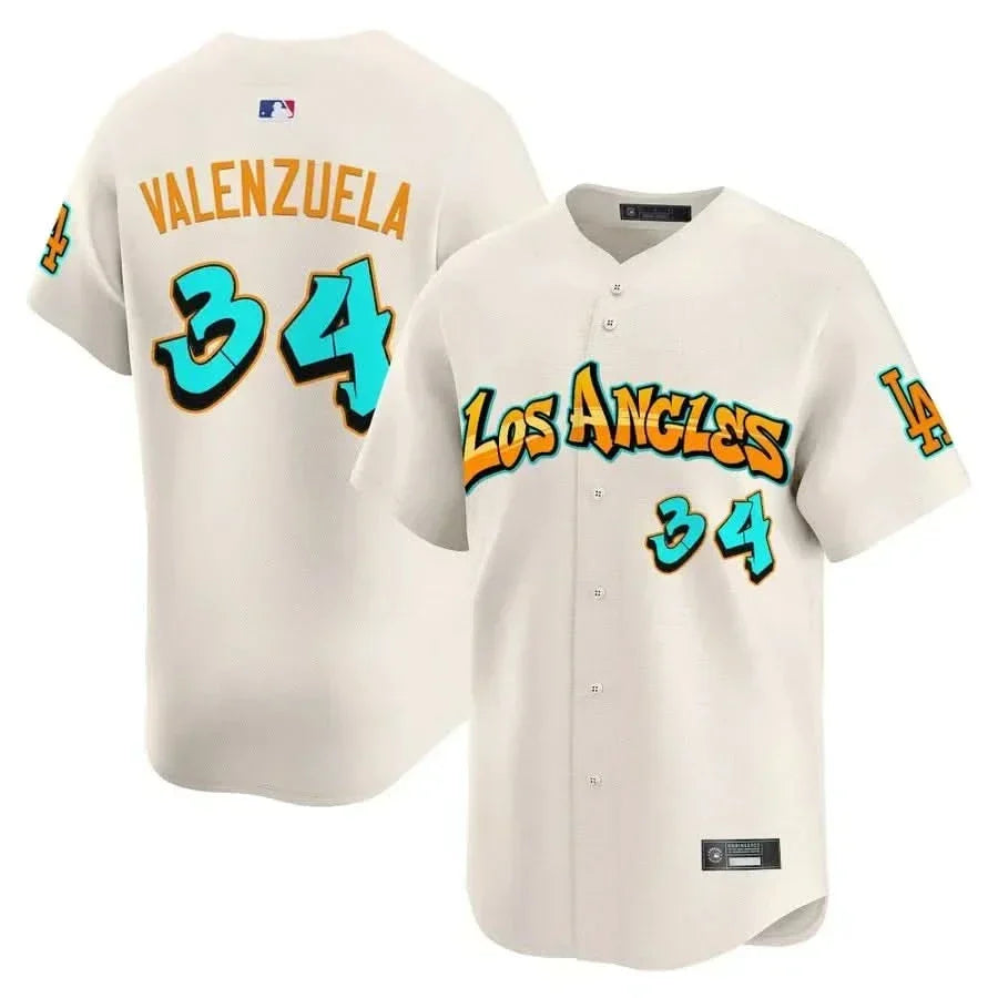 Men's Los Angeles Dodgers 'Graffiti Street Style Edition' Vapor Premier Limited Jersey - All Stitched
