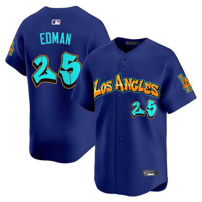 Men's Los Angeles Dodgers 'Graffiti Street Style Edition' Vapor Premier Limited Jersey - All Stitched