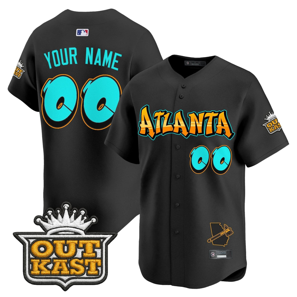 Atlanta Braves 'Graffiti A-Town Edition' Vapor Premier Limited Custom Jersey - All Stitched