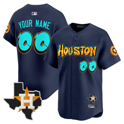 Houston Astros 'Graffiti H-Town Edition' Vapor Premier Limited Custom Jersey - All Stitched