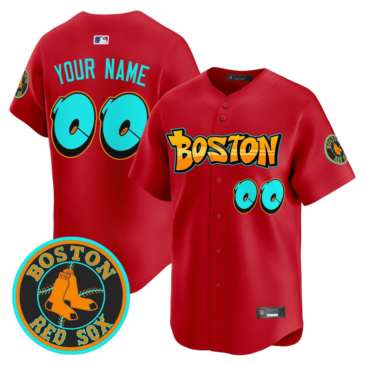 Boston Red Sox 'Graffiti Streetstyle Edition' Vapor Premier Limited Custom Jersey - All Stitched