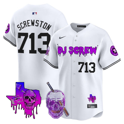 Men's Astros DJ Screw Vapor Premier Limited Jersey - All Stitched