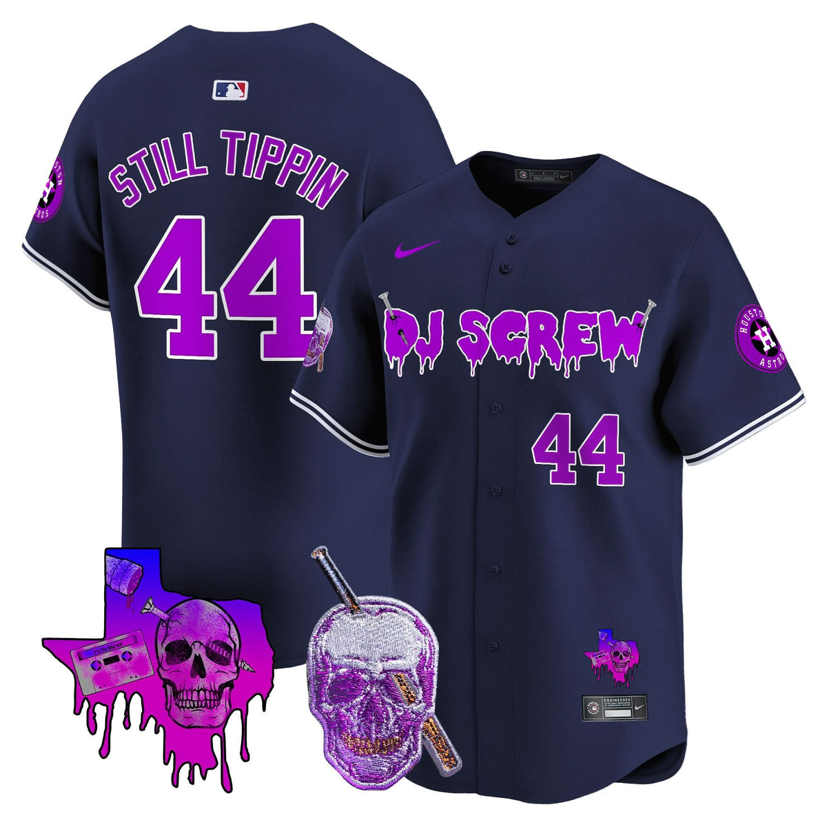 Men's Astros DJ Screw Vapor Premier Limited Jersey - All Stitched