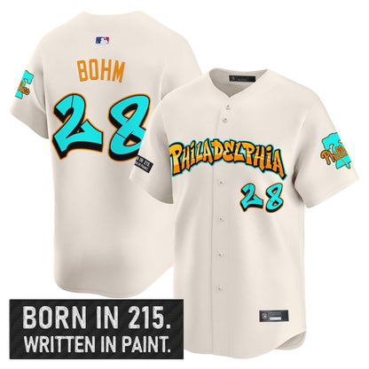 Men's Philadelphia Phillies 'Graffiti Broad Street Edition 'Vapor Premier Limited Jersey V2 - All Stitched