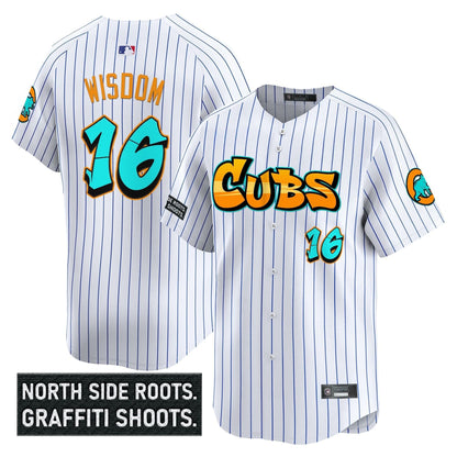 Men's Chicago Cubs 'Graffiti North Side Edition' Vapor Premier Limited Jersey - All Stitched
